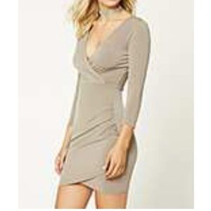 NWT F21 MAUVE TIGHT DATE DRESS